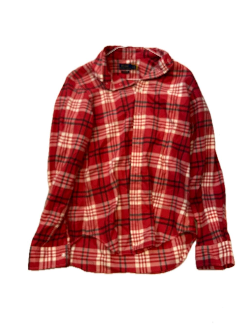 Polo Ralph Lauren Red Casual Button Down Shirt Mens Med